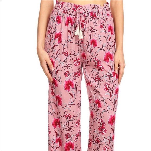 shosho Pants - Floral Print Palazzo Style Pants 🌟3/$10